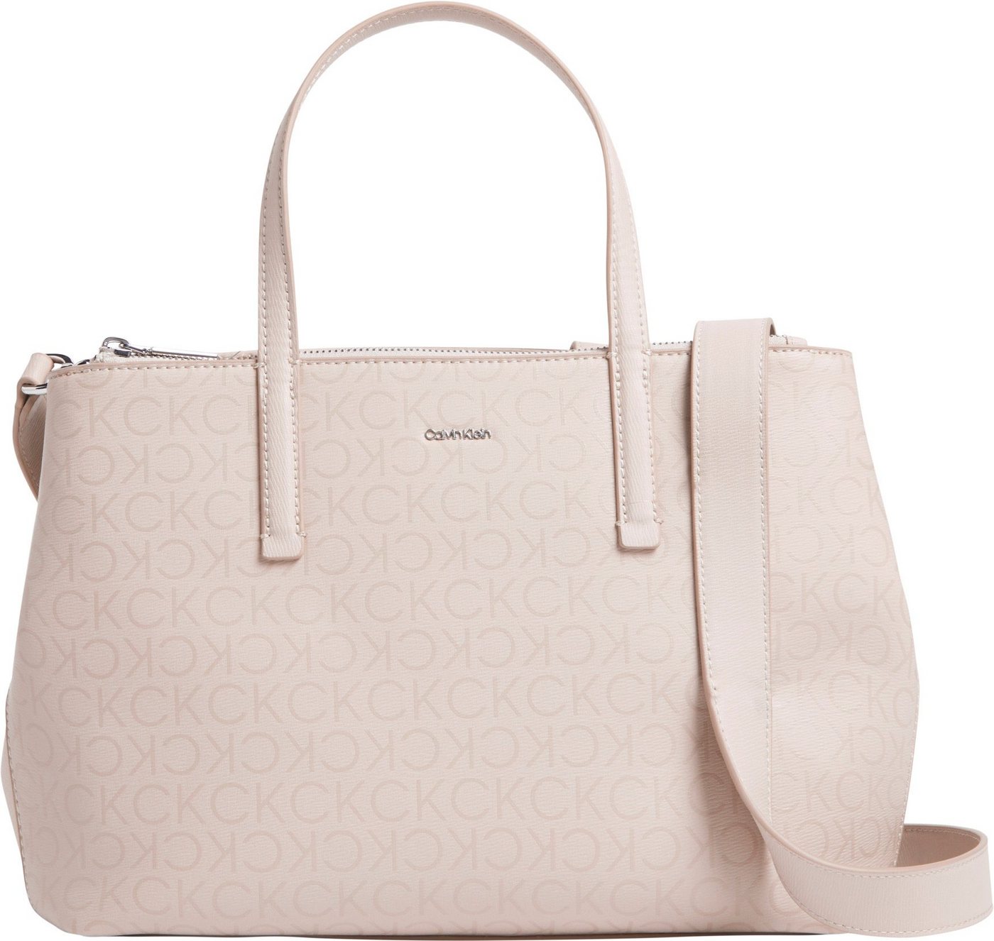 Calvin Klein Shopper CK MUST TOTE MD_EPI MONO, mit dezentem Allover Logo Print Handtasche Damen Tasche Damen von Calvin Klein