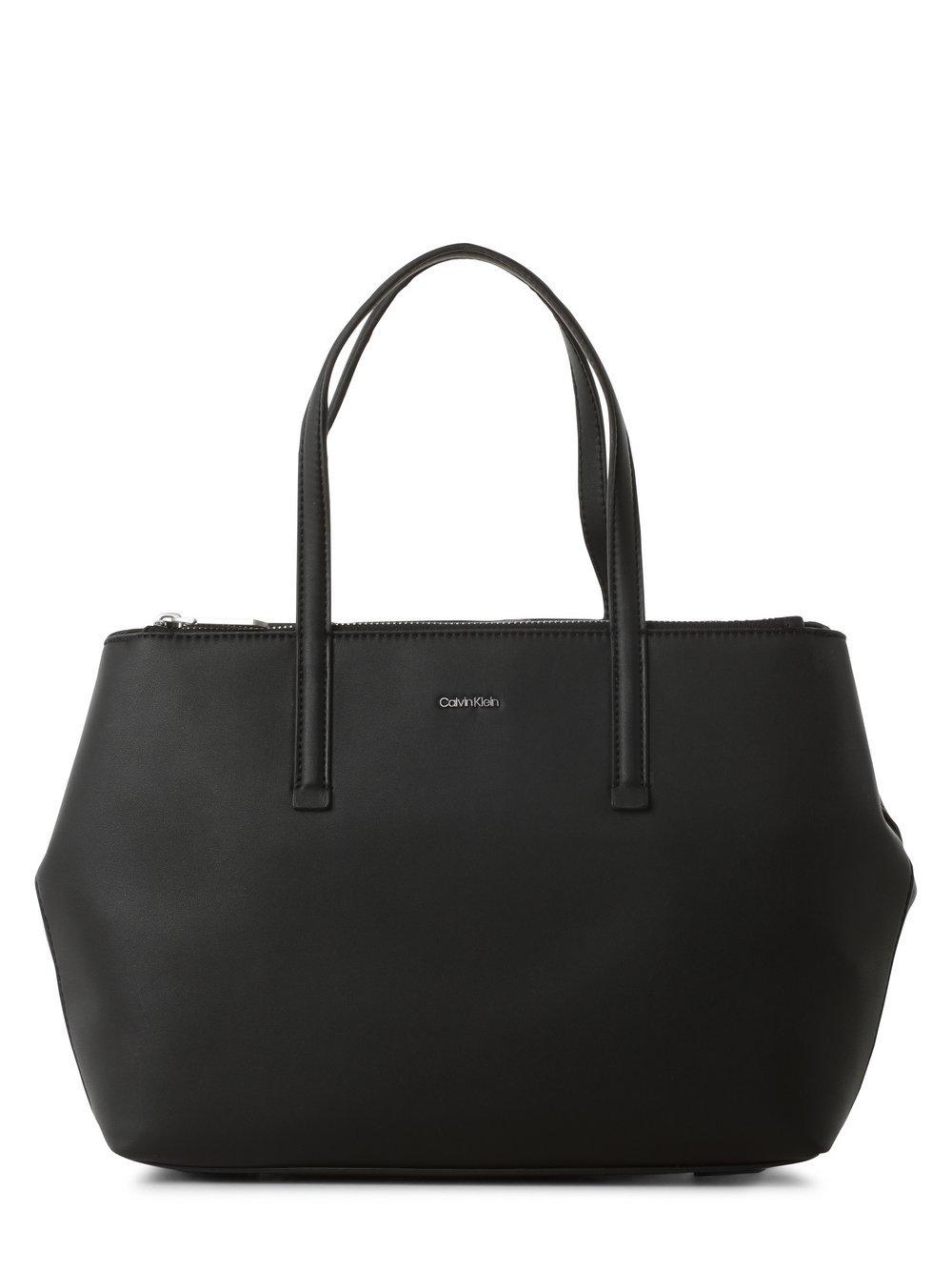 Calvin Klein Shopper Damen Kunstleder, schwarz von Calvin Klein