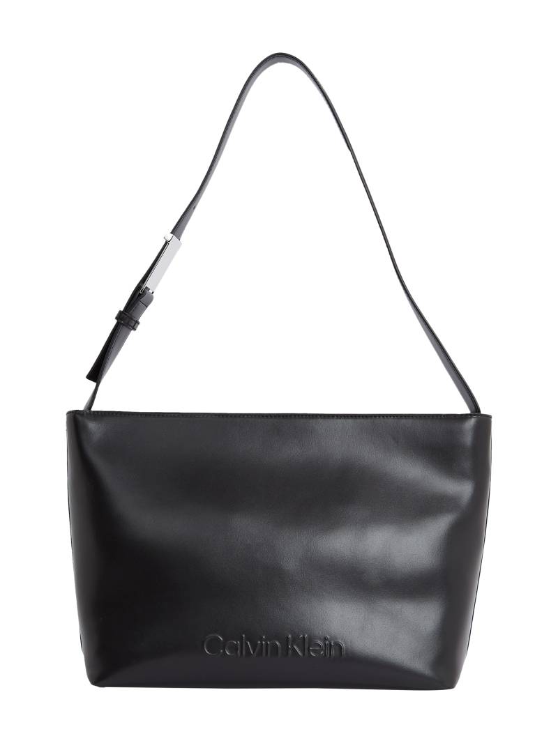 Calvin Klein Shopper "EMBOSSED LOGO MEDIUM SHOPPER", große Umhängetasche, Schultertasche, Einkaufstasche Damen von Calvin Klein