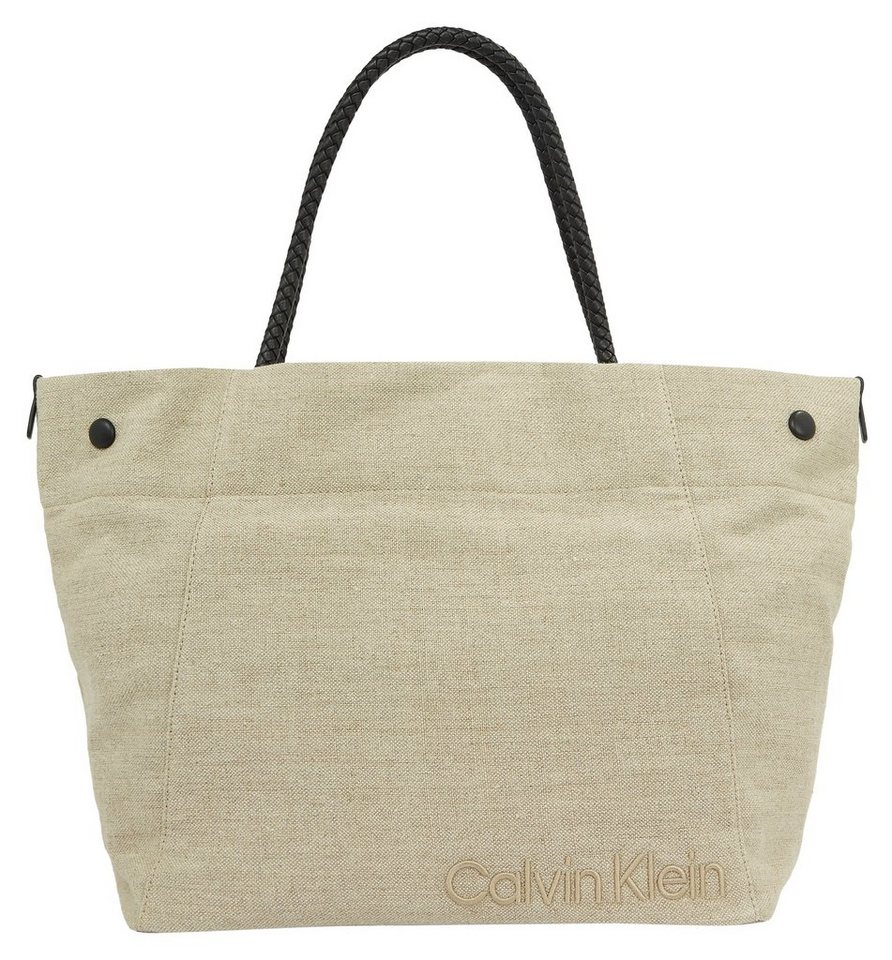Calvin Klein Shopper SUMMER STORY LG SHOPPER_LINEN, Handtasche Damen Tasche Damen Henkeltasche von Calvin Klein