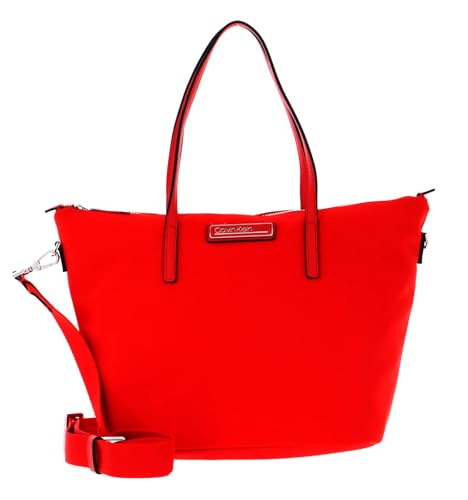 Calvin Klein Shopper With Zipper Vibrant Coral von Calvin Klein