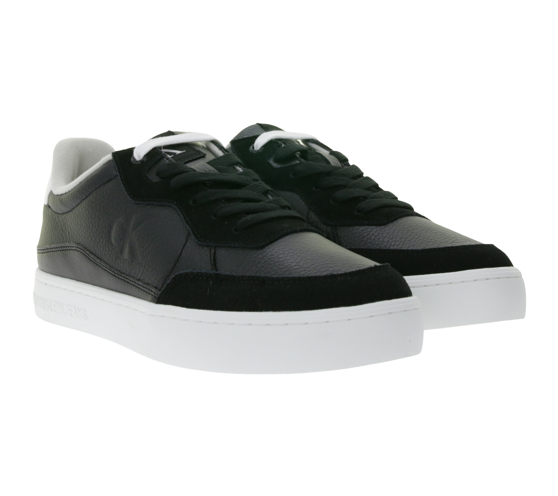 Calvin Klein Sneaker modische Echtleder-Schuhe mit Logo auf den Außenseiten Outdoor-Schuhe YM0YM01153 0GM Schwarz Calvin Klein Sneaker modische Echtleder-Schuhe mit Logo auf den Außenseiten Outdoor-Schuhe YM0YM01153 0GM Schwarz von Calvin Klein