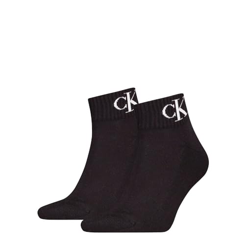 Calvin Klein Socks Ckj Men Quarter 2P Monogram von Calvin Klein