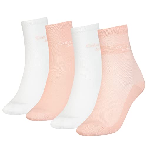 Calvin Klein Socks Women's CKJ Women 4P TIN MESH GIFTBOX Short Sock, pink Combo, ONE Size von Calvin Klein