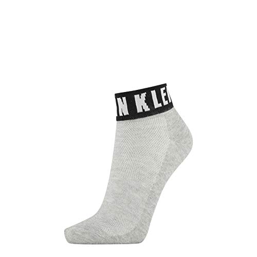 Calvin Klein Damen Modern Logo Women's Quarter Sock (1 pack), light grey melange, ONE SIZE von Calvin Klein