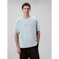 Calvin Klein Softes Jersey-T-Shirt  mit gesticktem Label-Schriftzug in L von Calvin Klein