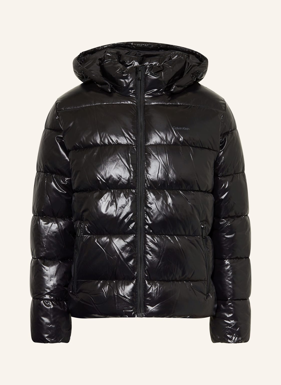 Calvin Klein Steppjacke Mit Abnehmbarer Kapuze schwarz von Calvin Klein