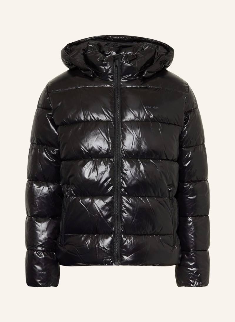 Calvin Klein Steppjacke Mit Abnehmbarer Kapuze schwarz von Calvin Klein