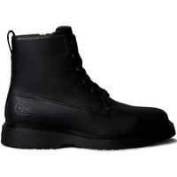 Calvin Klein Stiefel Combat aus Glattleder mit Label-Prägung und Profilsohle in 42 von Calvin Klein