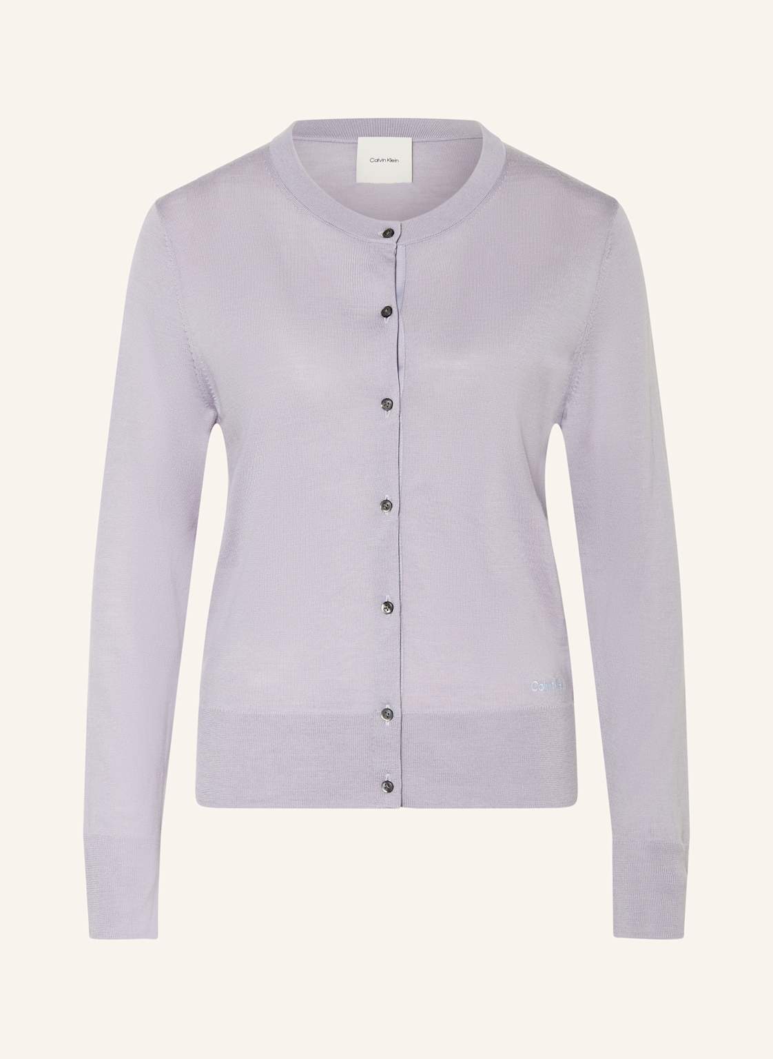 Calvin Klein Strickjacke Aus Merinowolle grau von Calvin Klein