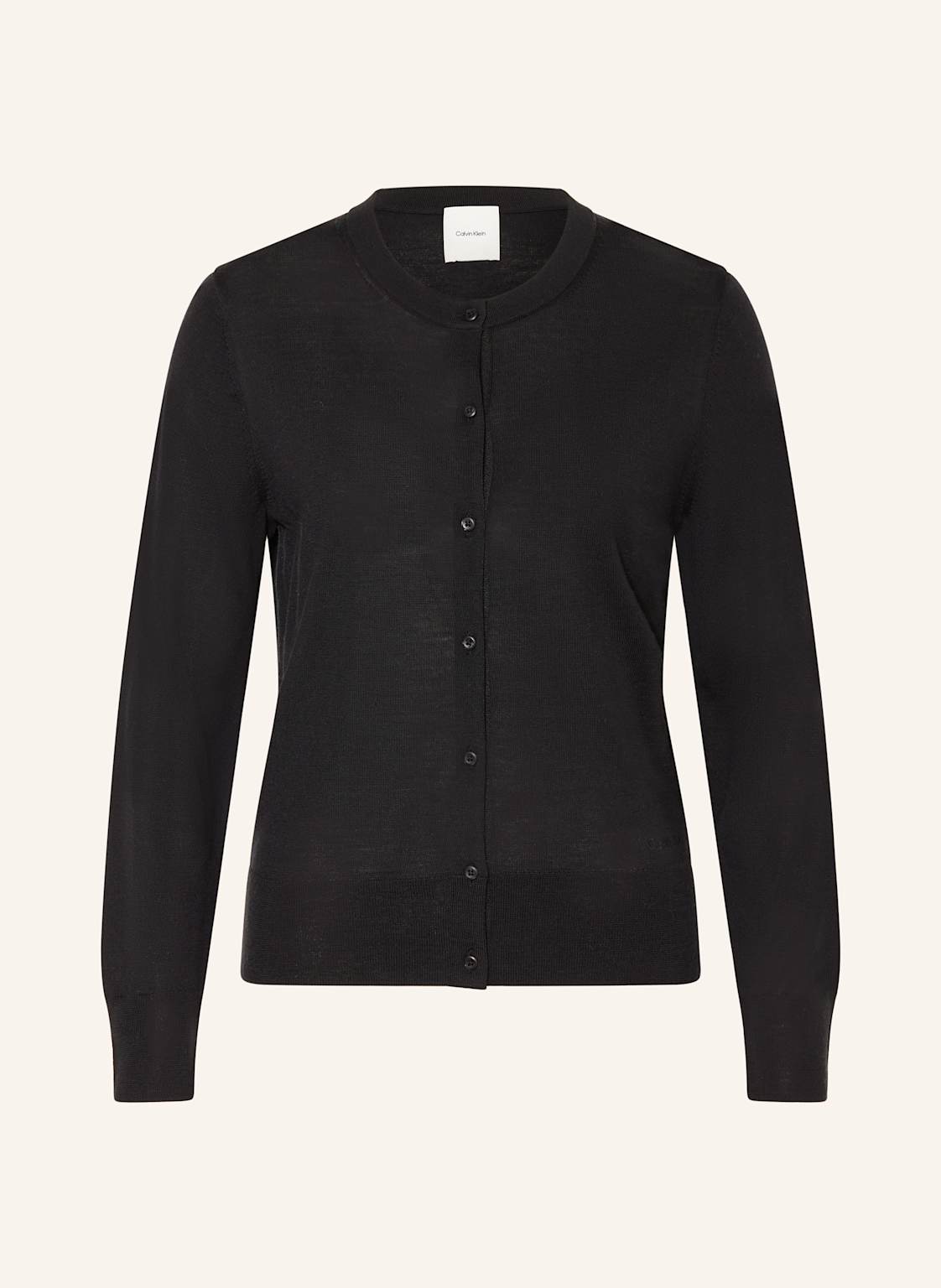 Calvin Klein Strickjacke Aus Merinowolle schwarz von Calvin Klein