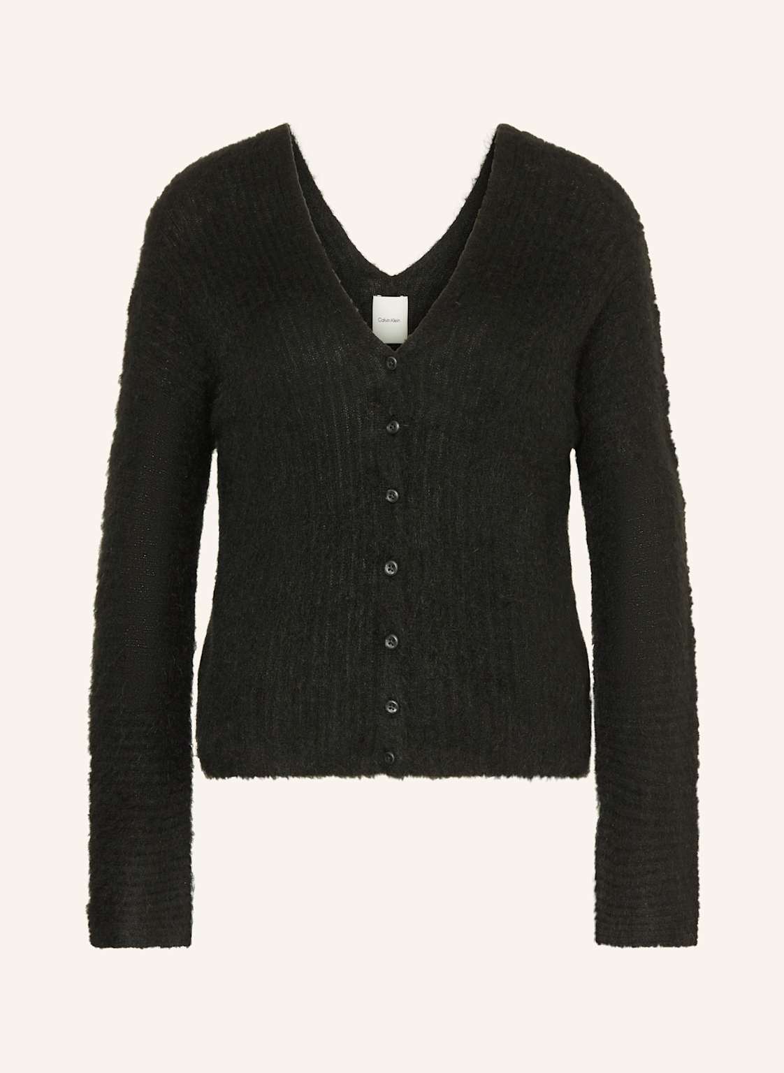 Calvin Klein Strickjacke Mit Alpaka schwarz von Calvin Klein