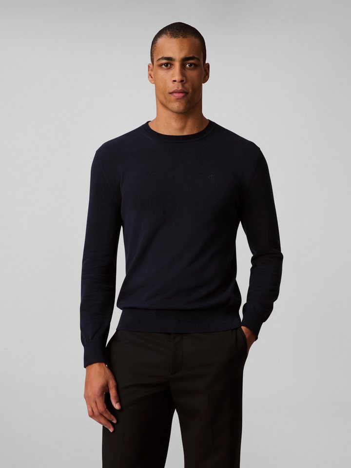 Calvin Klein Strickpullover LS SUPIMA COTTON CREW 14GG Mit Rundhalsausschnitt von Calvin Klein