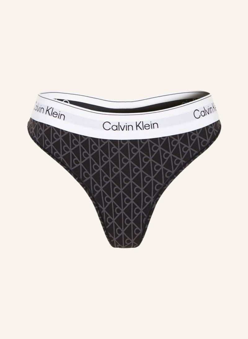Calvin Klein String Icon Cotton Modal grau von Calvin Klein