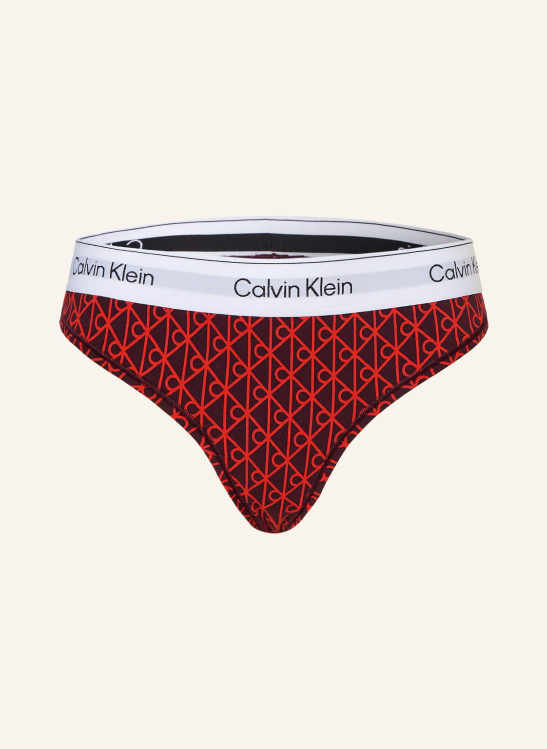 Calvin Klein String Icon Cotton Modal rot von Calvin Klein