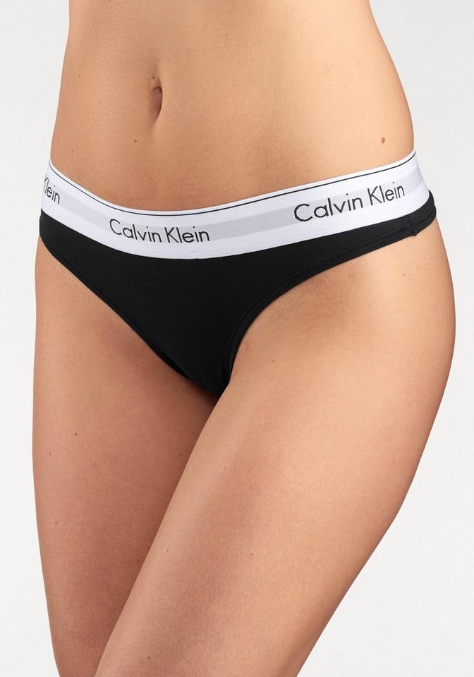 Calvin Klein Underwear String MODERN COTTON mit breitem Bündchen von Calvin Klein Underwear