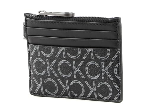 Calvin Klein Subtle Mono 6CC Holder with Zip Black Classic Mono von Calvin Klein