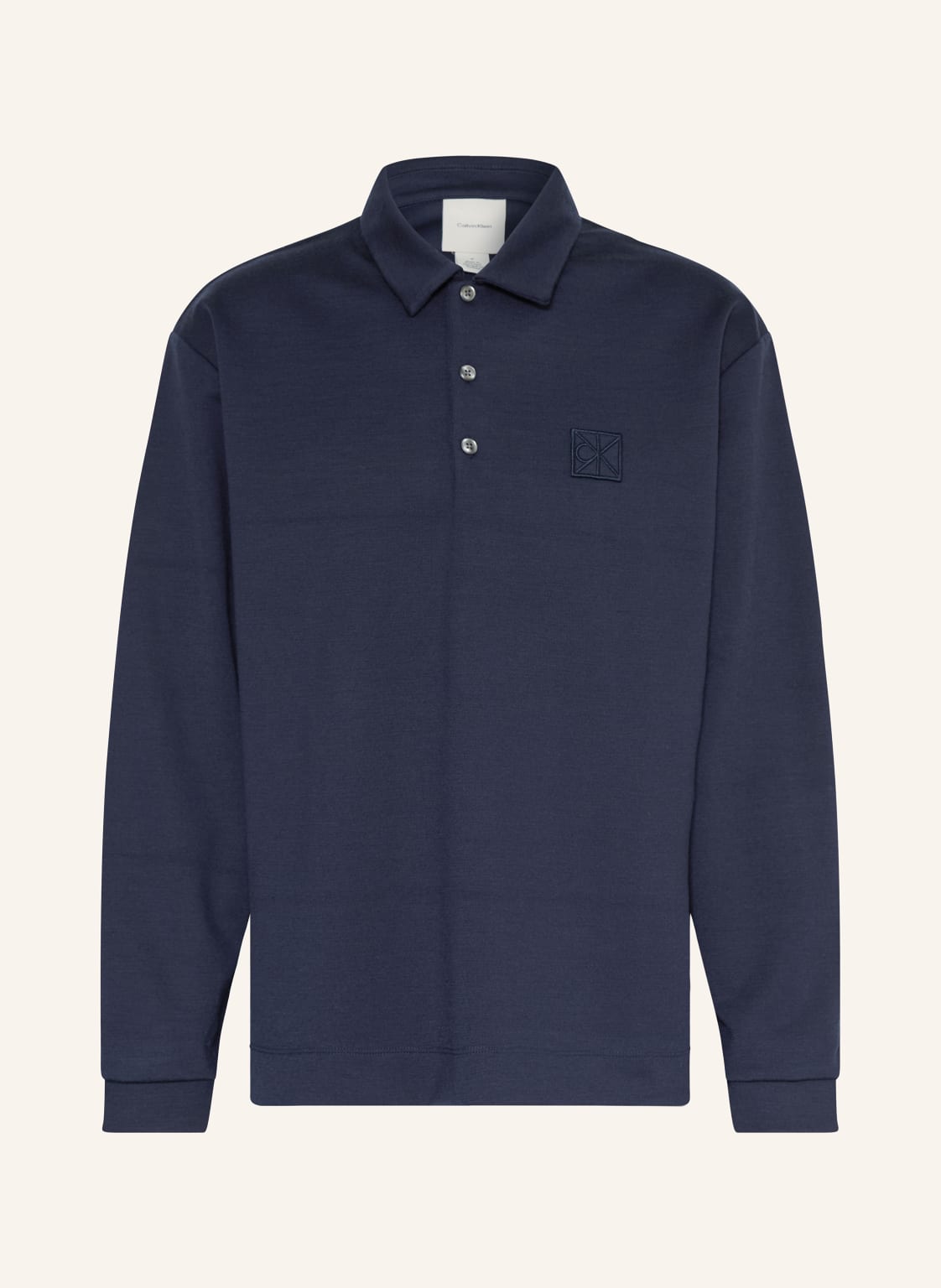 Calvin Klein Sweat-Poloshirt blau von Calvin Klein