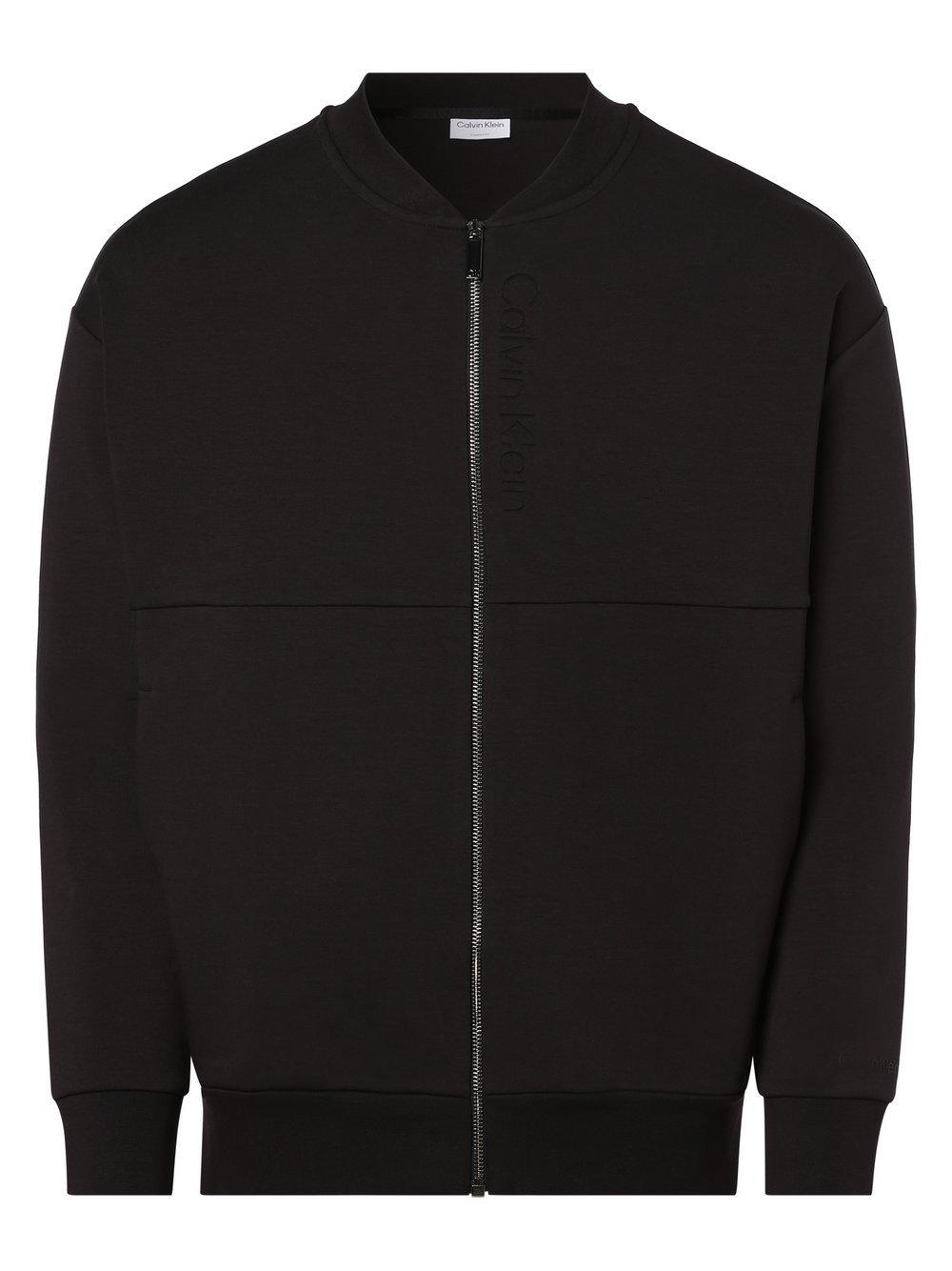 Calvin Klein Sweatjacke Herren Rundhals, schwarz von Calvin Klein