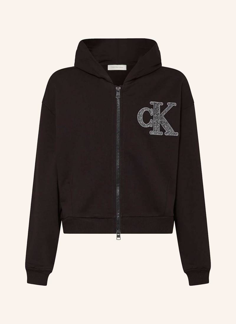 Calvin Klein Sweatjacke schwarz von Calvin Klein