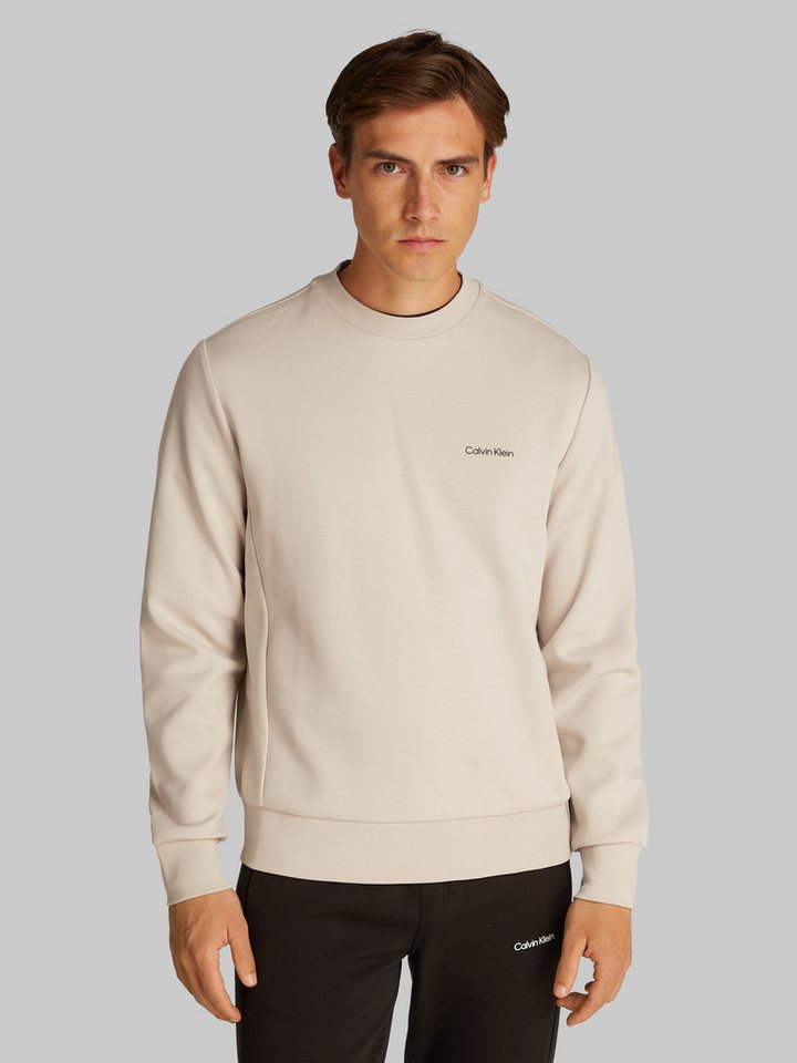 Calvin Klein Sweatshirt MICRO LOGO REPREVE SWEATSHIRT mit halsnahmen Rundhalsausschnitt von Calvin Klein