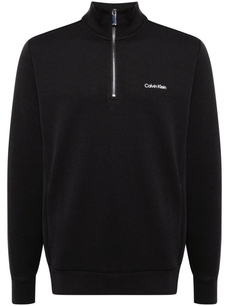 Calvin Klein Sweatshirt mit Reißverschluss - Schwarz von Calvin Klein