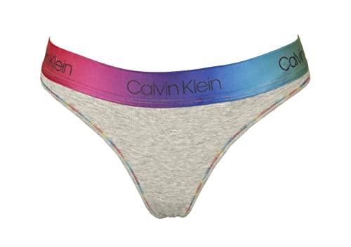 Calvin Klein Thong Modern Cotton String Grey Heather Pride XS von Calvin Klein