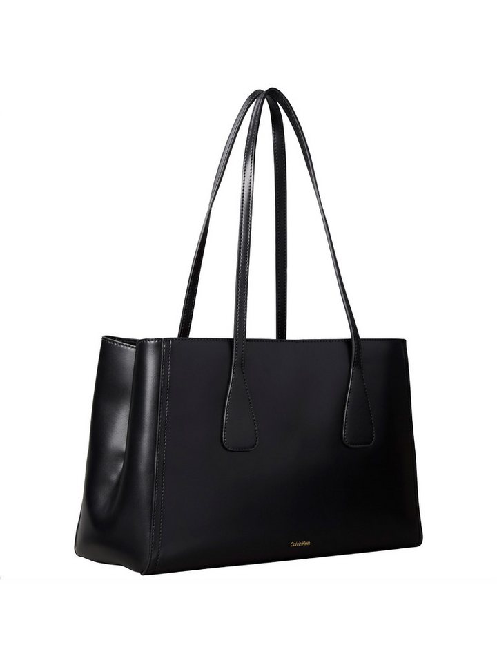 Calvin Klein Tragetasche CK MEDIUM WORK TOTE, Umhängetasche, Schultertasche mit Reißverschluss-Innenfach von Calvin Klein