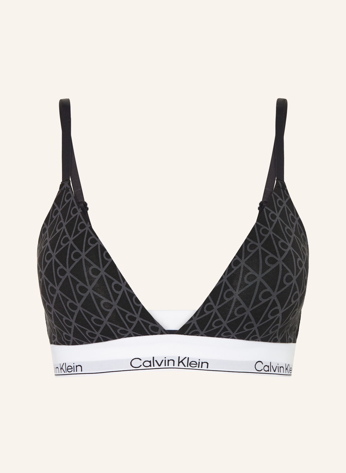 Calvin Klein Triangel-Bh Icon Cotton Modal grau von Calvin Klein