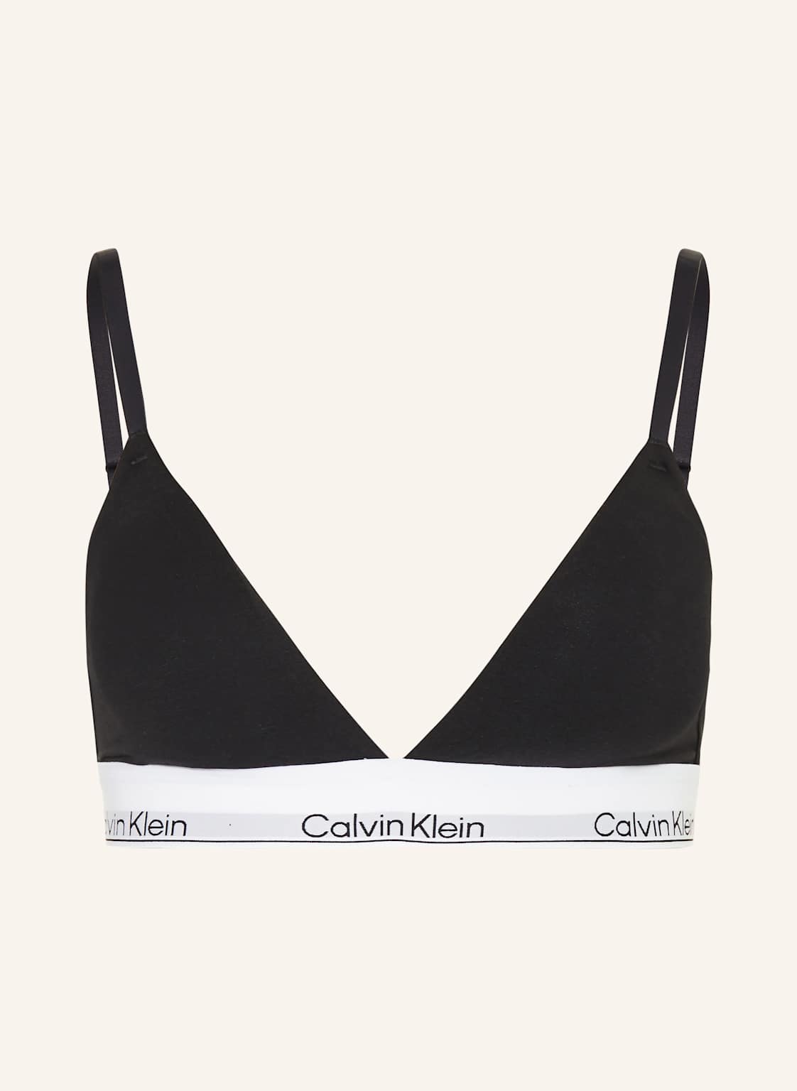 Calvin Klein Triangel-Bh Icon Cotton Modal schwarz von Calvin Klein