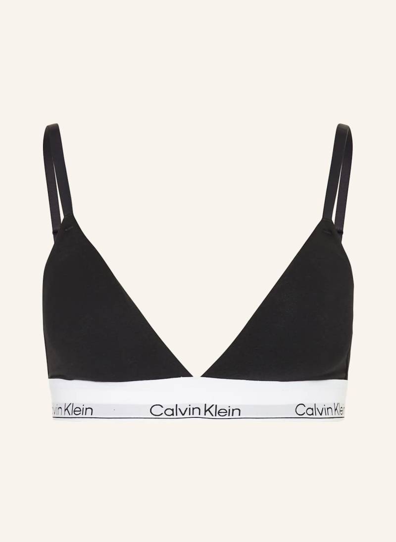 Calvin Klein Triangel-Bh Icon Cotton Modal schwarz von Calvin Klein