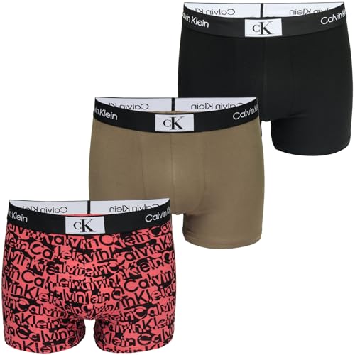 Calvin Klein Herren 3er Pack Boxershorts Trunks Baumwolle mit Stretch von Calvin Klein