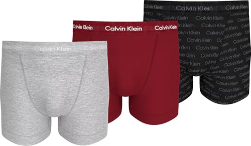 Calvin Klein, Men's, Trunk 3Pk 000NB3056A, Multi (Gr Heath, Jberry, Mesh Logo Pr_Turb), S von Calvin Klein