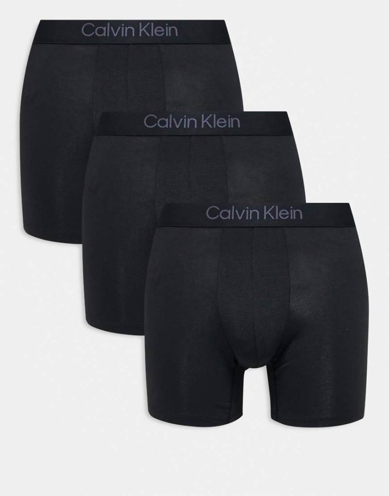 Calvin Klein - Ultra Soft Modal - 3er-Pack enge Boxershorts aus ultraweichem Modal in Schwarz von Calvin Klein