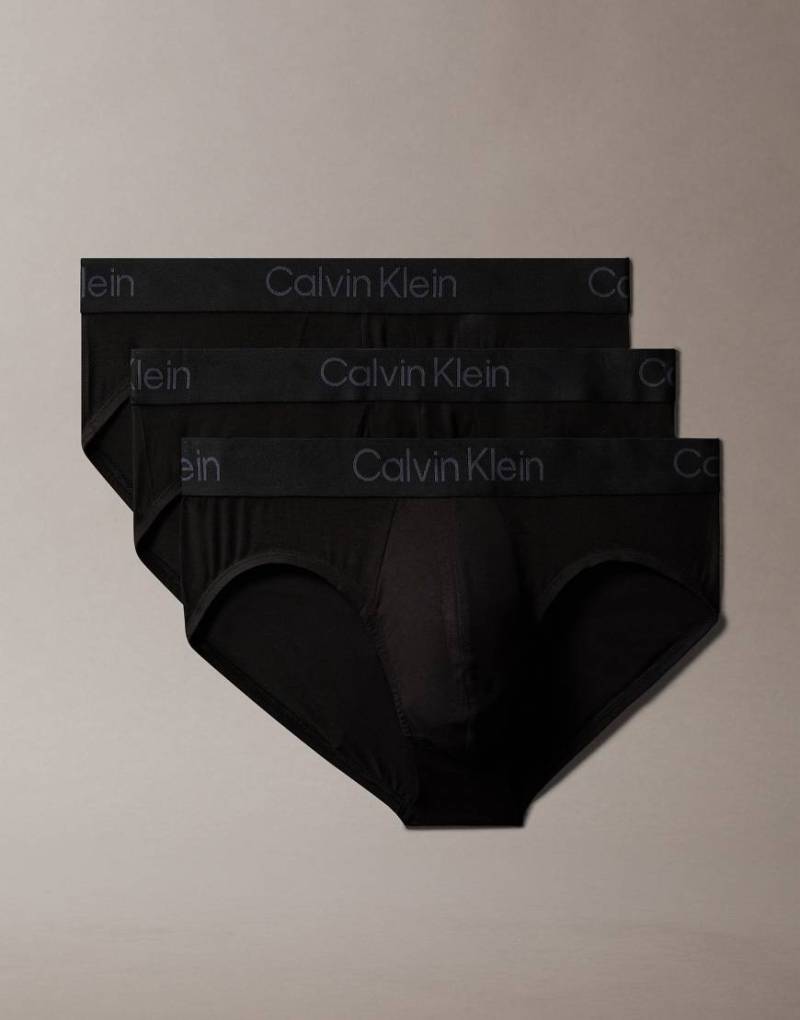 Calvin Klein - Ultra Soft Modal - Hüfthohe Unterhosen in Schwarz im 3er-Pack von Calvin Klein