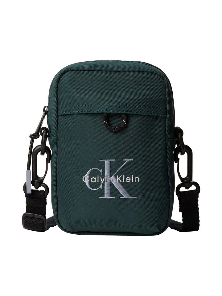 Calvin Klein Umhängetasche BOLD LOGO NYLON SLIM REPORTER, Mini Bag, Schultertasche unisex, mit CK-Logo von Calvin Klein