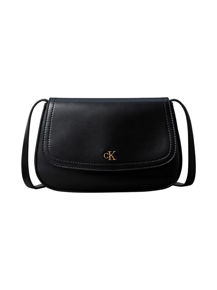 Calvin Klein Umhängetasche CK FLAP CAMERA BAG, Damen Schultertasche, Abendtasche mit CK-Logo von Calvin Klein