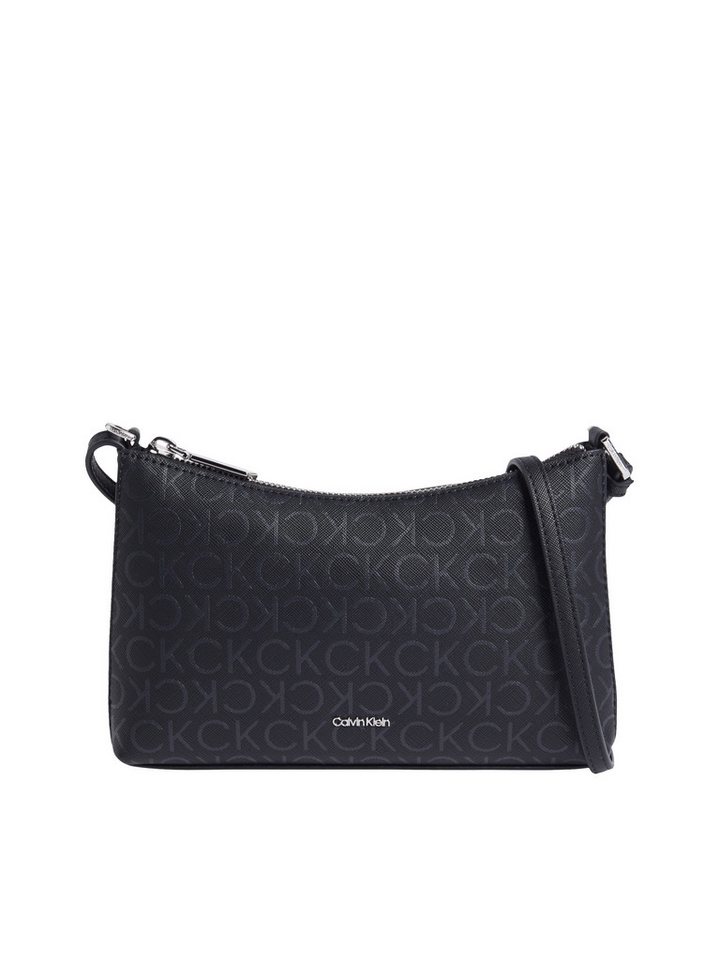 Calvin Klein Umhängetasche CK MST AP CNV LG JQD, Schultertasche, Handtasche Damen mit CK-Monogramm von Calvin Klein