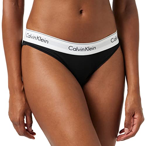 Calvin Klein Damen Slip Bikini Form Baumwolle mit Stretch, Schwarz (Black), XL von Calvin Klein