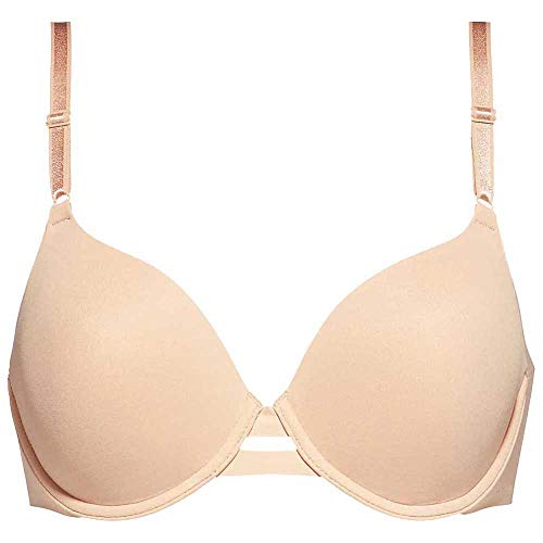 Calvin Klein Damen T-Shirt BH Bra mit Bügel, Beige (Bare), 85B von Calvin Klein