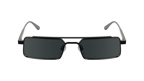 Calvin Klein Unisex Adult Sunglasses CK24111S - Matte Black with Solid Grey Lens von Calvin Klein