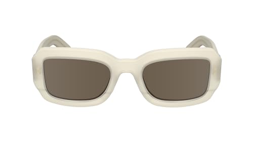 Calvin Klein Unisex Adult Sunglasses CK24511S - Chalk with Solid Brown Lens Calvin Klein Unisex Adult Sunglasses CK24511S - Chalk with Solid Brown Lens von Calvin Klein
