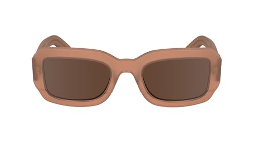 Calvin Klein Unisex Adult Sunglasses CK24511S - Peach with Solid Brown Lens von Calvin Klein