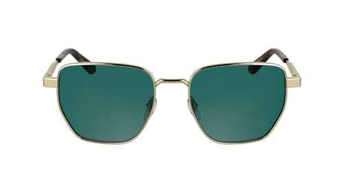 Calvin Klein Unisex Adult Sunglasses CK25100S - Light Gold with Solid Green Lens von Calvin Klein