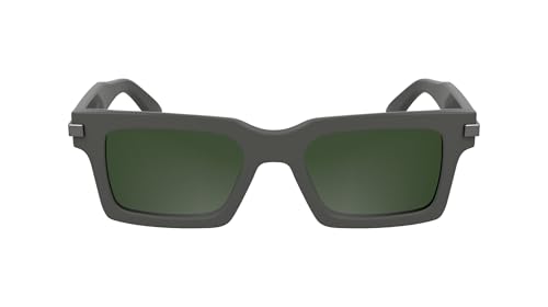 Calvin Klein Unisex Adult Sunglasses CK25503S - Grey with Solid Dark Khaki Lens von Calvin Klein