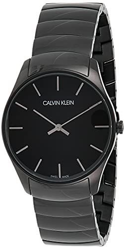 Calvin Klein Unisex Erwachsene Analog-Digital Quarz Uhr mit Edelstahl Armband K4D21441 von Calvin Klein