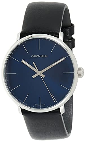 Calvin Klein Unisex Erwachsene Analog-Digital Quarz Uhr mit Leder Armband K8M211CN von Calvin Klein