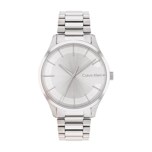 Calvin Klein Analog Quarzuhr Für Männer und Frauen Kollektion Iconic Bracelet - 35MM mit Silbernes Edelstahlarmband - 25200041 von Calvin Klein
