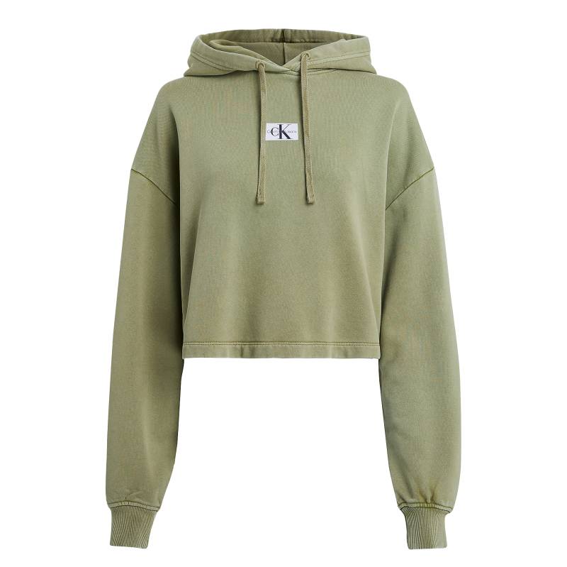 Calvin Klein Washed Woven Label Hoodie von Calvin Klein