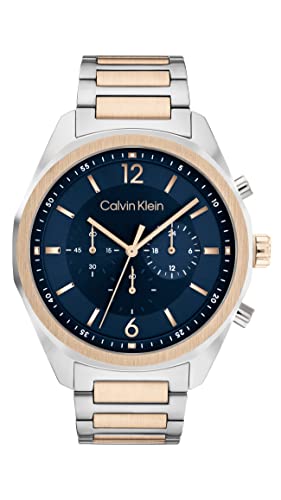 Calvin Klein Chronograph Quarz Uhr für Herren mit Zweifarbiges Edelstahlarmband - 25200265 von Calvin Klein